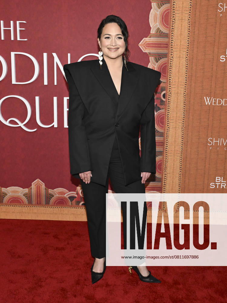 Lily Gladstone attends The Wedding Banquet Los Angeles Premiere. Los Angeles USA - ZUMAb173 20250414_aap_b173_055