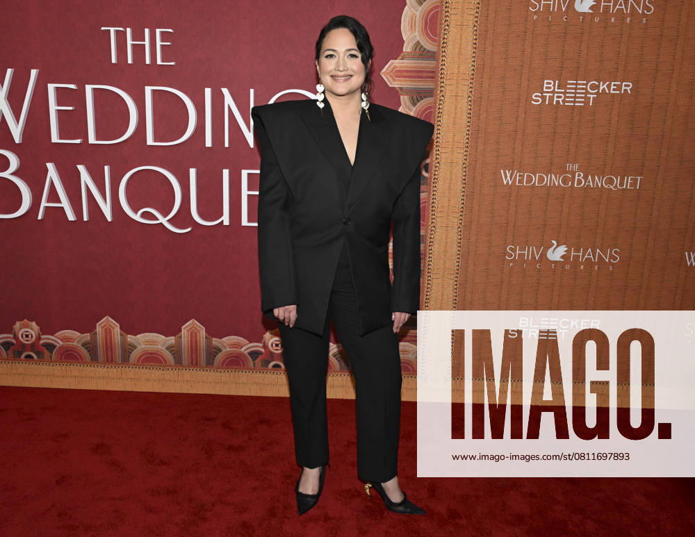 Lily Gladstone attends The Wedding Banquet Los Angeles Premiere. Los Angeles USA - ZUMAb173 20250414_aap_b173_056