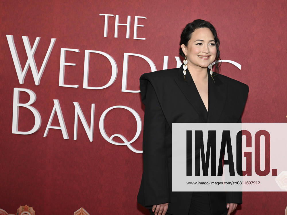 Lily Gladstone attends The Wedding Banquet Los Angeles Premiere. Los Angeles USA - ZUMAb173 20250414_aap_b173_059