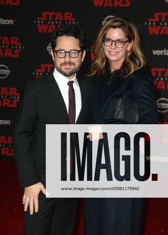 LOS ANGELES, CA - DECEMBER 9: J.J. Abrams and Katie McGrath at the World Premiere of LucasfilmÕs Star Wars: The Last Jedi at The Shrine Auditorium in Los Angeles, California on December 9, 2017.