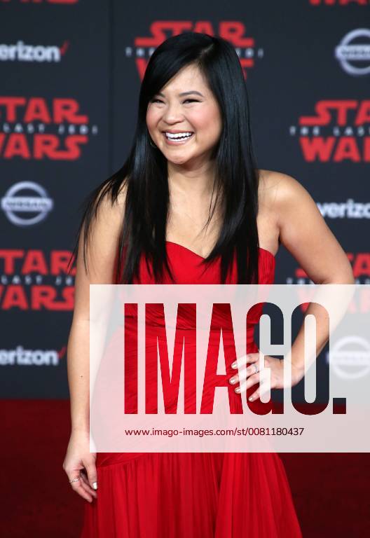 LOS ANGELES, CA - DECEMBER 9: Kelly Marie Tran, at Premiere Of Disney Pictures And Lucasfilm s Star Wars: The Last Jedi at Shrine Auditorium in Los Angeles, California on December 9, 2017.