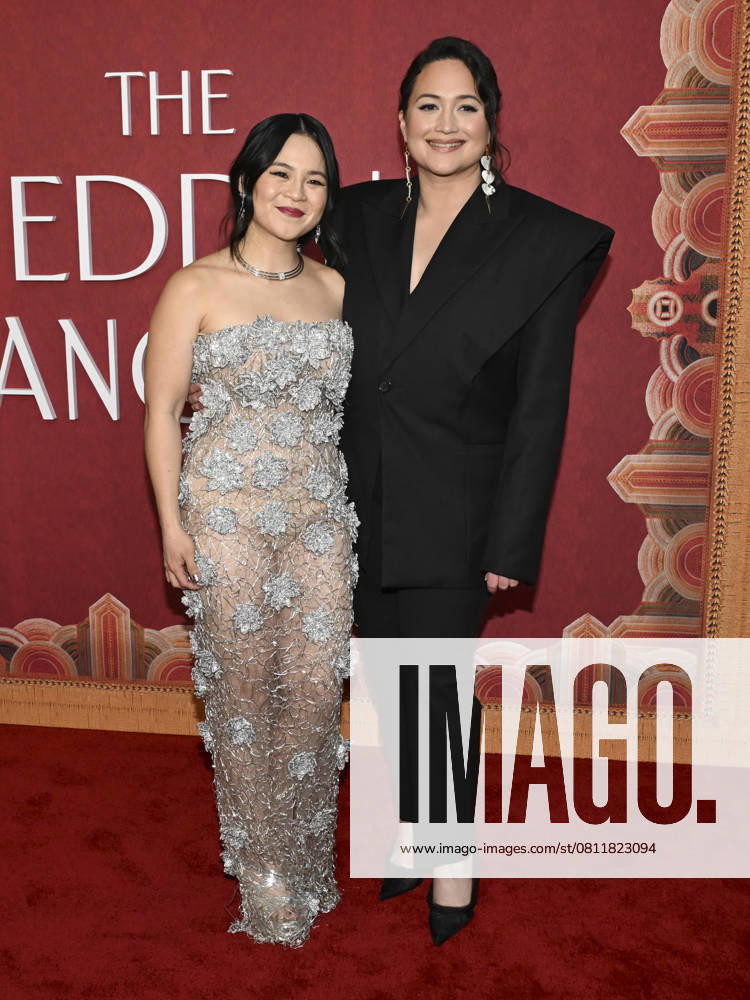 Kelly Marie Tran and Lily Gladstone attends The Wedding Banquet Los Angeles Premiere. Los Angeles USA - ZUMAb173 20250414_aap_b173_163
