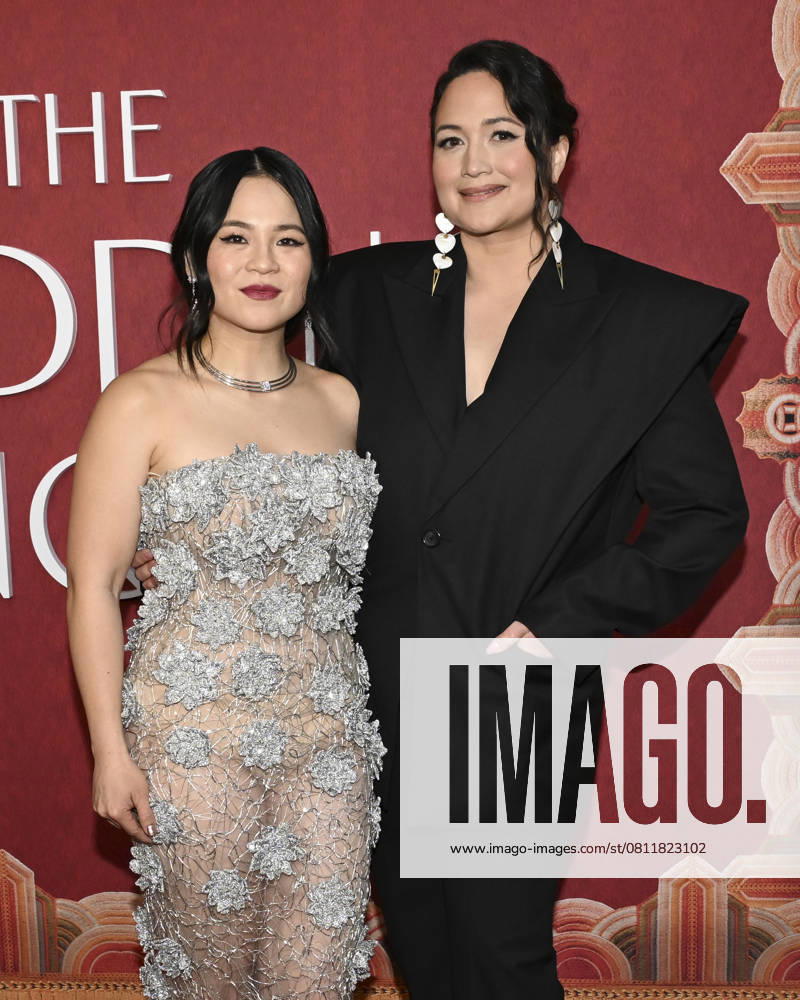 Kelly Marie Tran and Lily Gladstone attends The Wedding Banquet Los Angeles Premiere. Los Angeles USA - ZUMAb173 20250414_aap_b173_167
