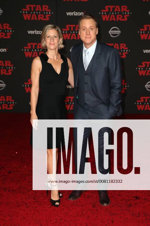 LOS ANGELES, CA - DECEMBER 9: Alan Tudyk, Charissa Barton, at Premiere Of Disney Pictures And Lucasfilm s Star Wars: The Last Jedi at Shrine Auditorium in Los Angeles, California on December 9, 2017.