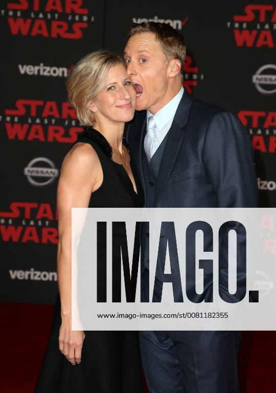 LOS ANGELES, CA - DECEMBER 9: Alan Tudyk, Charissa Barton, at Premiere Of Disney Pictures And Lucasfilm s Star Wars: The Last Jedi at Shrine Auditorium in Los Angeles, California on December 9, 2017.