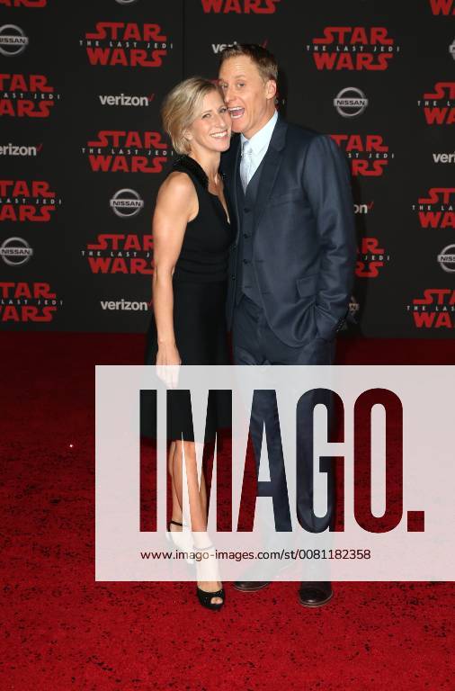 LOS ANGELES, CA - DECEMBER 9: Alan Tudyk, Charissa Barton, at Premiere Of Disney Pictures And Lucasfilm s Star Wars: The Last Jedi at Shrine Auditorium in Los Angeles, California on December 9, 2017.