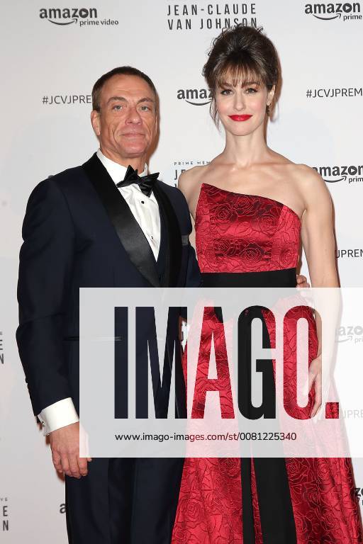 Lancement de la serie Jean Claude Van Johnson au cinema le Grand Rex a Paris. Photo: Laurent Guerin E Press Photo Jean Claude Van Damme;Kat Foster Paris France 566112