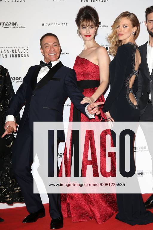 Lancement de la serie Jean Claude Van Johnson au cinema le Grand Rex a Paris. Photo: Laurent Guerin E Press Photo Jean Claude Van Damme;Kat Foster Paris France 566112