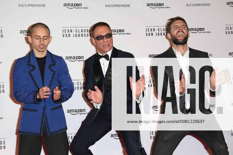 Lancement de la serie Jean Claude Van Johnson au cinema le Grand Rex a Paris. Photo: Laurent Guerin E Press Photo Jean Claude Van Damme;Moises Arias Paris France 566112