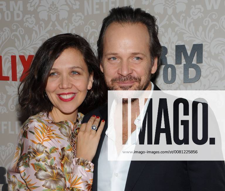 NEW YORK, NY - DECEMBER 12: Maggie Gyllenhaal and Peter Sarsgaard attend the Wormwood New York premiere at The Campbell on December 12, 2017 in New York City.