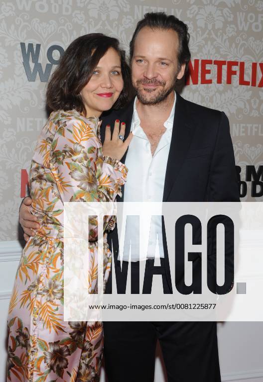 NEW YORK, NY - DECEMBER 12: Maggie Gyllenhaal and Peter Sarsgaard attend the Wormwood New York premiere at The Campbell on December 12, 2017 in New York City.