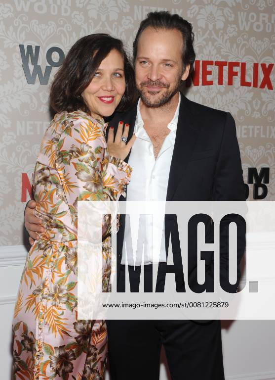 NEW YORK, NY - DECEMBER 12: Maggie Gyllenhaal and Peter Sarsgaard attend the Wormwood New York premiere at The Campbell on December 12, 2017 in New York City.