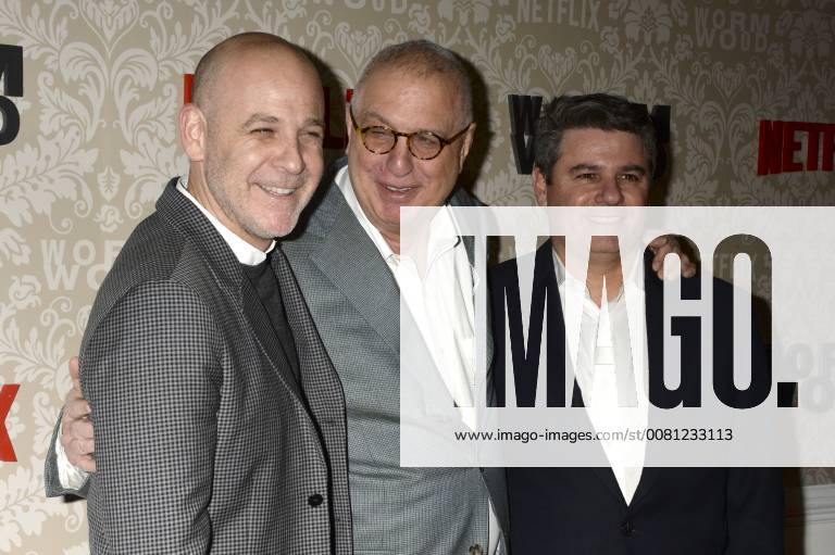 Peter Friedlander Errol Morris and Adam Del Deo at the premiere of the Netflix series Wormwood at The Campbell New York 12 12 2017 Foto:xD.Tinex xFuturexImage