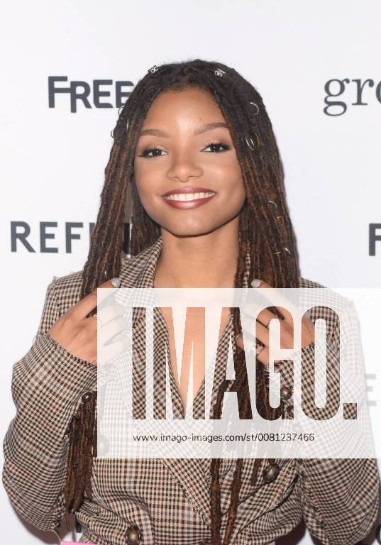 HOLLYWOOD, CA - DECEMBER 13: Halle Bailey at the Grown-ish Premiere at Lure Nightclub in Hollywood, California on December 13, 2017.