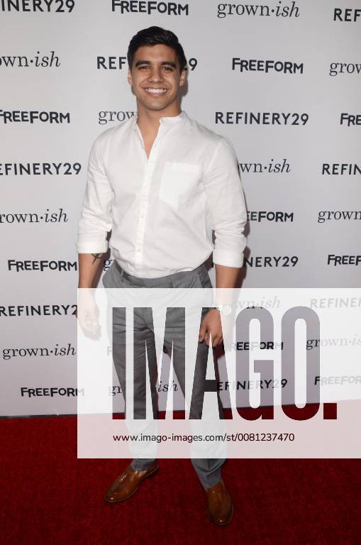 HOLLYWOOD, CA - DECEMBER 13: Jordan Buhat at the Grown-ish Premiere at Lure Nightclub in Hollywood, California on December 13, 2017.