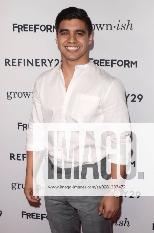 HOLLYWOOD, CA - DECEMBER 13: Jordan Buhat at the Grown-ish Premiere at Lure Nightclub in Hollywood, California on December 13, 2017.