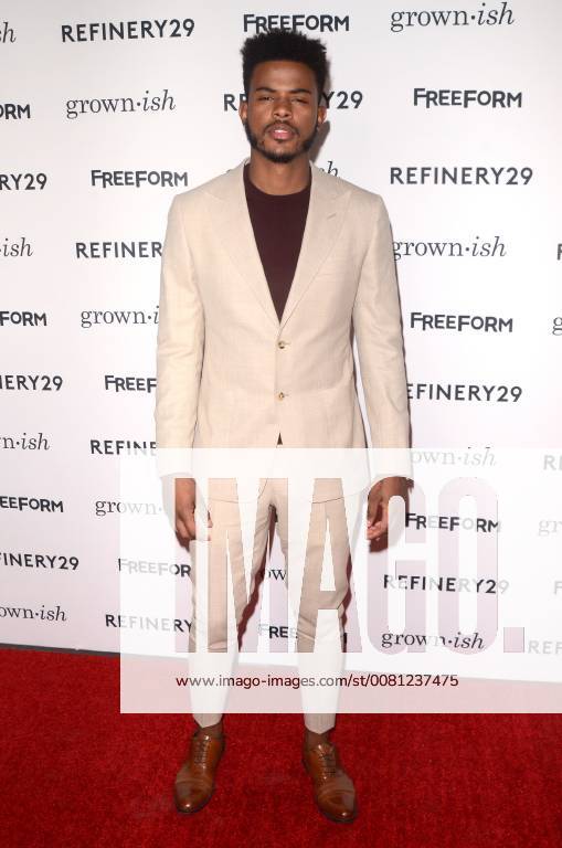 HOLLYWOOD, CA - DECEMBER 13: Trevor Jackson at the Grown-ish Premiere at Lure Nightclub in Hollywood, California on December 13, 2017.