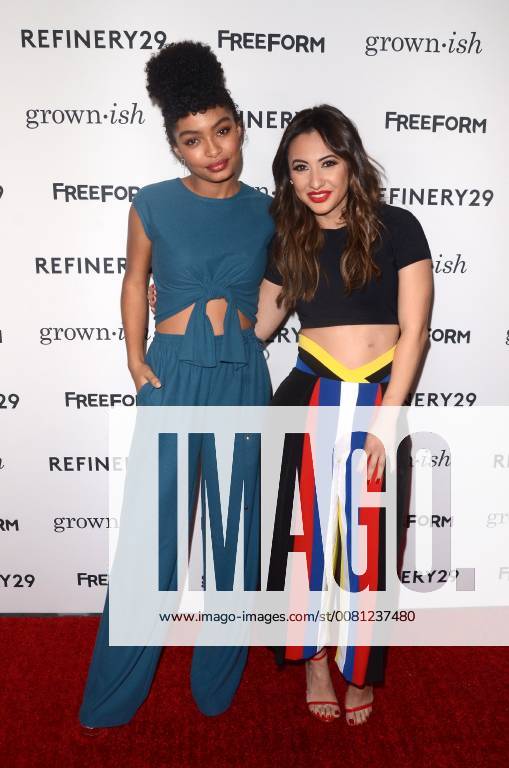HOLLYWOOD, CA - DECEMBER 13: Yara Shahidi, Francia Raisa at the Grown-ish Premiere at Lure Nightclub in Hollywood, California on December 13, 2017.
