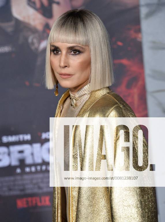 Cast member Noomi Rapace attends the premiere of the sci-fi motion picture thriller Bright at the Regency Village Theatre in the Westwood section of Los Angeles on December 13, 2017. Storyline: Set in a world where mystical creatures live side by side with humans. A human cop is forced to work with an Orc to find a weapon everyone is prepared to kill for. LAP2017121384 JIMxRUYMEN