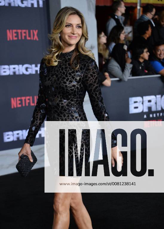Cast member Dawn Olivieri attends the premiere of the sci-fi motion picture thriller Bright at the Regency Village Theatre in the Westwood section of Los Angeles on December 13, 2017. Storyline: Set in a world where mystical creatures live side by side with humans. A human cop is forced to work with an Orc to find a weapon everyone is prepared to kill for. LAP20171213104 JIMxRUYMEN