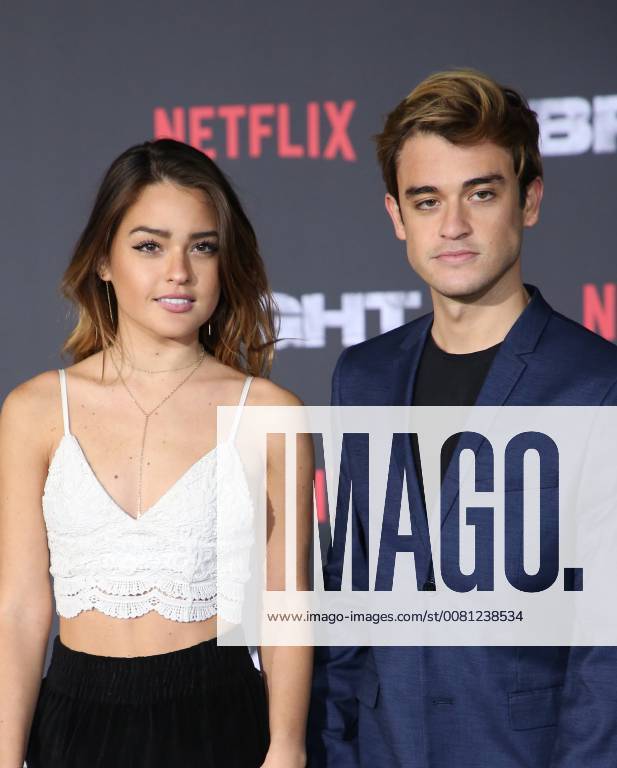 WESTWOOD, CA - DECEMBER 13: Vale Genta, Sebastian Genta, at Premiere Of Netflix s Bright at The Regency Village Theatre, In Hollywood, California on December 13, 2017.