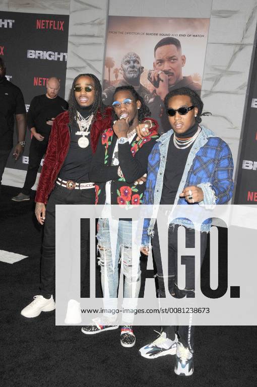 Los Angeles, California, United States - December 13th 2017 - Los Angeles, California USA - Rappers OFFSET, QUAVO,TAKEOFF at Bright Premiere held at the Regency Theater Village, Westwood, CA. Los Angeles United States - ZUMAf05_ 20171213_zaf_f05_078