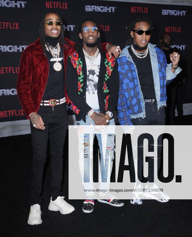 Westwood, CA, U.S. - 13 December 2017 - Westwood, California - Migos. Netflix s Bright Los Angeles Premiere held at Regency Village Theatre in Westwood. Photo Credit: AdMedia Westwood U.S. - ZUMAa123 20171213_zaa_a123_264
