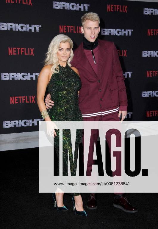 Westwood, CA, U.S. - 13 December 2017 - Westwood, California - Bebe Rexha, Machine Gun Kelly. Netflix s Bright Los Angeles Premiere held at Regency Village Theatre in Westwood. Photo Credit: AdMedia Westwood U.S. - ZUMAa123 20171213_zaa_a123_250
