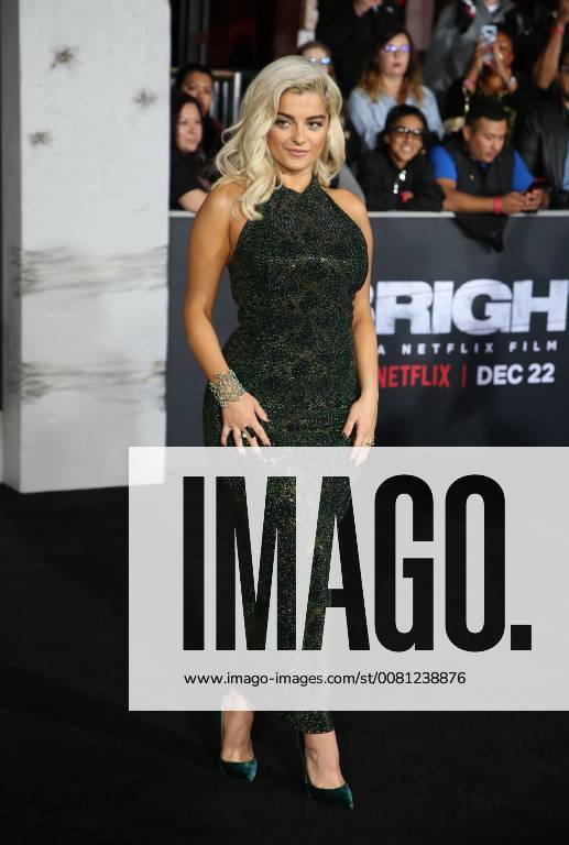 WESTWOOD, CA - DECEMBER 13: Bebe Rexha, at Premiere Of Netflix s Bright at The Regency Village Theatre, In Hollywood, California on December 13, 2017.