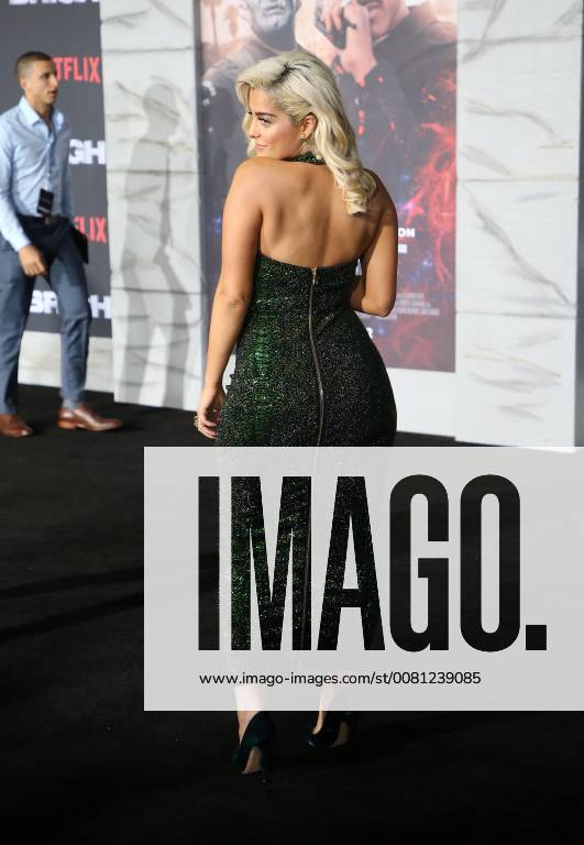WESTWOOD, CA - DECEMBER 13: Bebe Rexha, at Premiere Of Netflix s Bright at The Regency Village Theatre, In Hollywood, California on December 13, 2017.