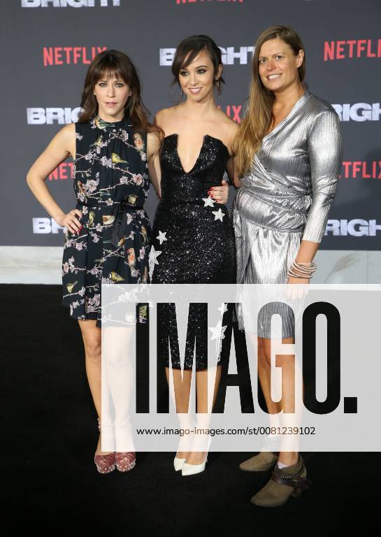 WESTWOOD, CA - DECEMBER 13: Jackie Tohn, Kate Nash, Marianna Palka, at Premiere Of Netflix s Bright at The Regency Village Theatre, In Hollywood, California on December 13, 2017.