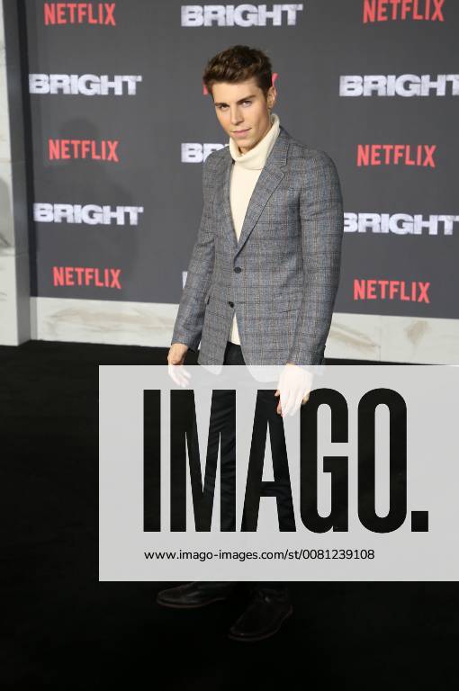 WESTWOOD, CA - DECEMBER 13: Nolan Gerard Funk, at Premiere Of Netflix s Bright at The Regency Village Theatre, In Hollywood, California on December 13, 2017.