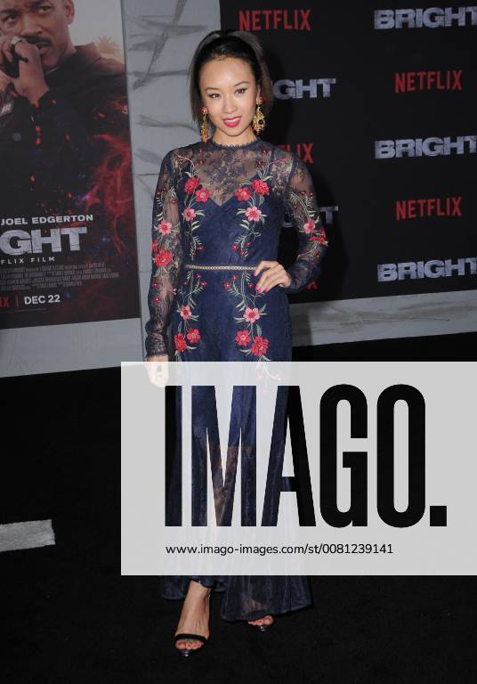 Westwood, CA, U.S. - 13 December 2017 - Westwood, California - Ellen Wong. Netflix s Bright Los Angeles Premiere held at Regency Village Theatre in Westwood. Photo Credit: AdMedia Westwood U.S. - ZUMAa123 20171213_zaa_a123_313