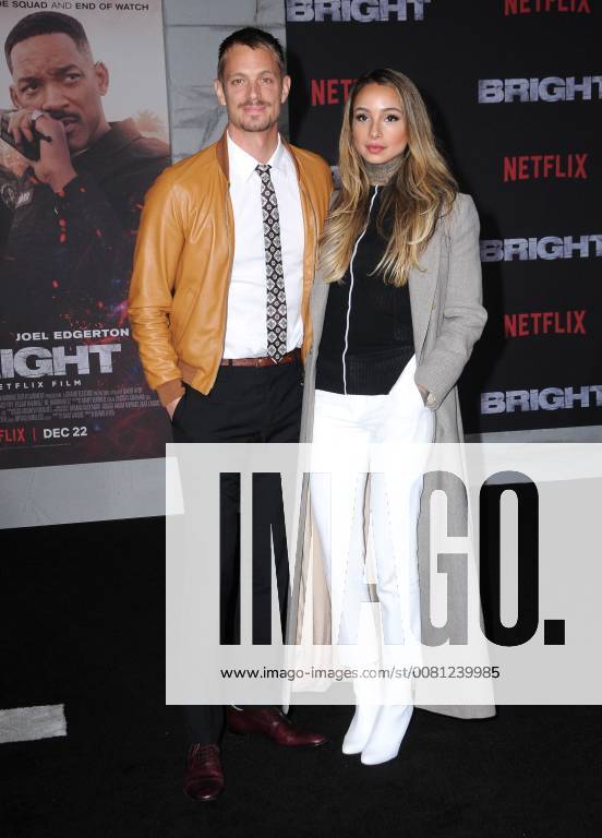 Westwood, CA, U.S. - 13 December 2017 - Westwood, California - Joel Kinnaman, Cleo Wattenstrom. Netflix s Bright Los Angeles Premiere held at Regency Village Theatre in Westwood. Photo Credit: AdMedia Westwood U.S. - ZUMAa123 20171213_zaa_a123_173