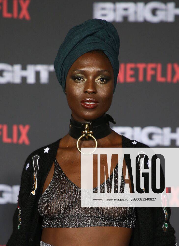 WESTWOOD, CA - DECEMBER 13: Jodie Turner-Smith, at Premiere Of Netflix s Bright at The Regency Village Theatre, In Hollywood, California on December 13, 2017.