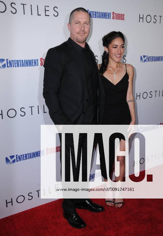 Beverly Hills, CA, U.S. - 14 December 2017 - Beverly Hills, California - Christian Bale, Q orianka Kilcher. Hostiles Los Angeles Premiere held at Samuel Goldwyn Theater in Beverly Hills. Photo Credit: AdMedia Beverly Hills U.S. - ZUMAa123 20171214_zaa_a123_006