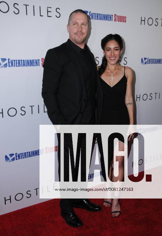 Beverly Hills, CA, U.S. - 14 December 2017 - Beverly Hills, California - Christian Bale, Q orianka Kilcher. Hostiles Los Angeles Premiere held at Samuel Goldwyn Theater in Beverly Hills. Photo Credit: AdMedia Beverly Hills U.S. - ZUMAa123 20171214_zaa_a123_007