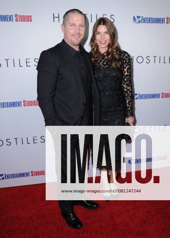 Beverly Hills, CA, U.S. - 14 December 2017 - Beverly Hills, California - Christian Bale, Sibi Blazic. Hostiles Los Angeles Premiere held at Samuel Goldwyn Theater in Beverly Hills. Photo Credit: AdMedia Beverly Hills U.S. - ZUMAa123 20171214_zaa_a123_008