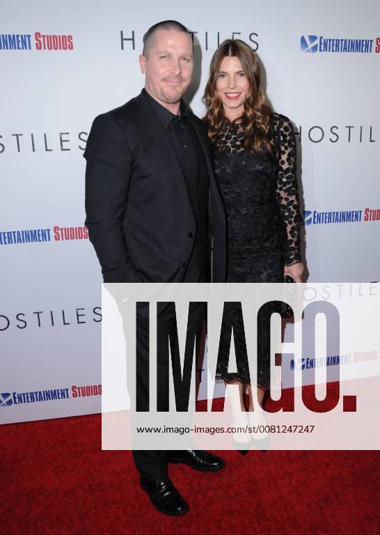 Beverly Hills, CA, U.S. - 14 December 2017 - Beverly Hills, California - Christian Bale, Sibi Blazic. Hostiles Los Angeles Premiere held at Samuel Goldwyn Theater in Beverly Hills. Photo Credit: AdMedia Beverly Hills U.S. - ZUMAa123 20171214_zaa_a123_011