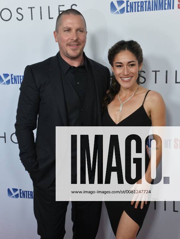 Cast members Christian Bale and Q orianka Kilcher attend the premiere of the motion picture western Hostiles at the Academy of Motion Picture Arts & Sciences in Beverly Hills, California on December 14, 2017. Storyline: In 1892, a legendary Army captain reluctantly agrees to escort a Cheyenne chief and his family through dangerous territory. LAP2017121403 JIMxRUYMEN