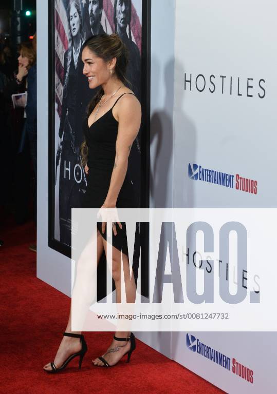 Cast member Q orianka Kilcher attends the premiere of the motion picture western Hostiles at the Academy of Motion Picture Arts & Sciences in Beverly Hills, California on December 14, 2017. Storyline: In 1892, a legendary Army captain reluctantly agrees to escort a Cheyenne chief and his family through dangerous territory. LAP2017121411 JIMxRUYMEN