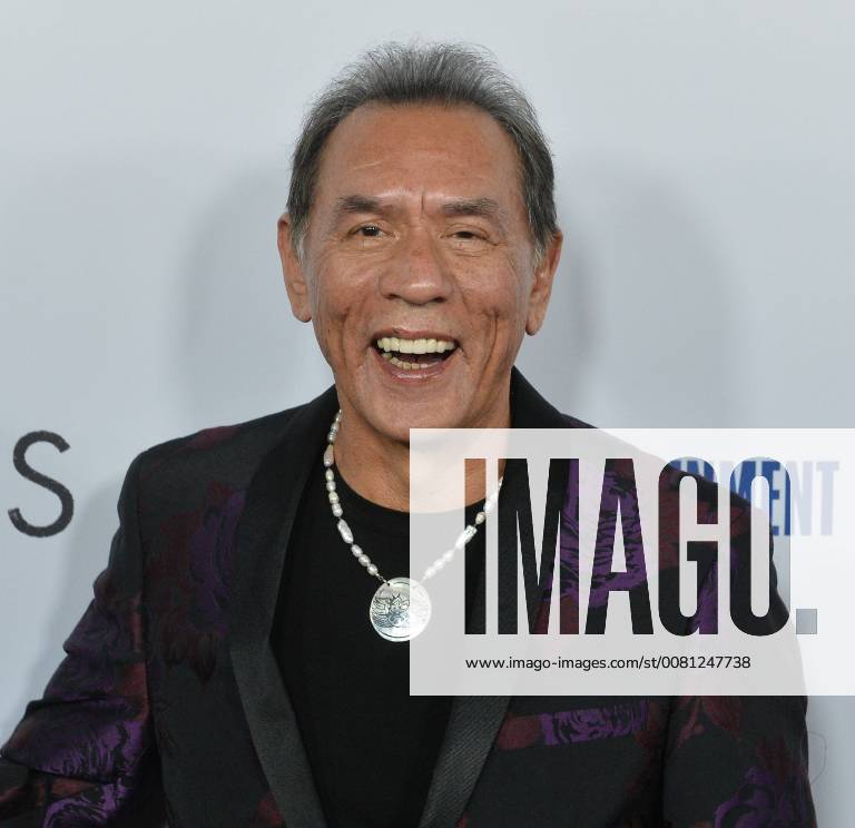 Cast member Wes Studi attends the premiere of the motion picture western Hostiles at the Academy of Motion Picture Arts & Sciences in Beverly Hills, California on December 14, 2017. Storyline: In 1892, a legendary Army captain reluctantly agrees to escort a Cheyenne chief and his family through dangerous territory. LAP2017121420 JIMxRUYMEN