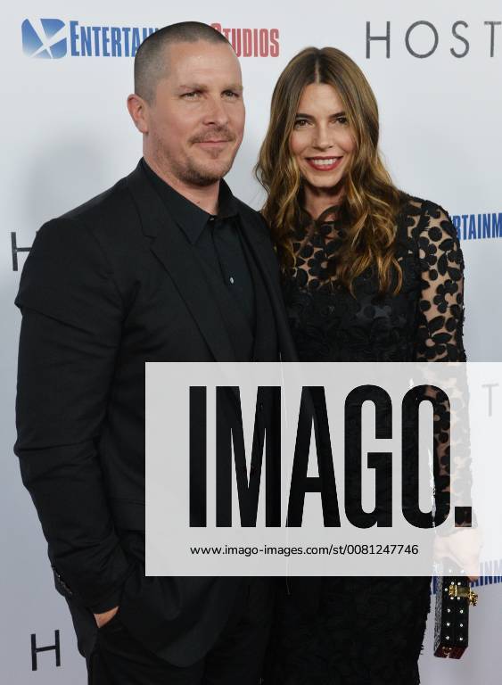 Cast member Christian Bale and his wife Sibi Blazic attend the premiere of the motion picture western Hostiles at the Academy of Motion Picture Arts & Sciences in Beverly Hills, California on December 14, 2017. Storyline: In 1892, a legendary Army captain reluctantly agrees to escort a Cheyenne chief and his family through dangerous territory. LAP2017121428 JIMxRUYMEN