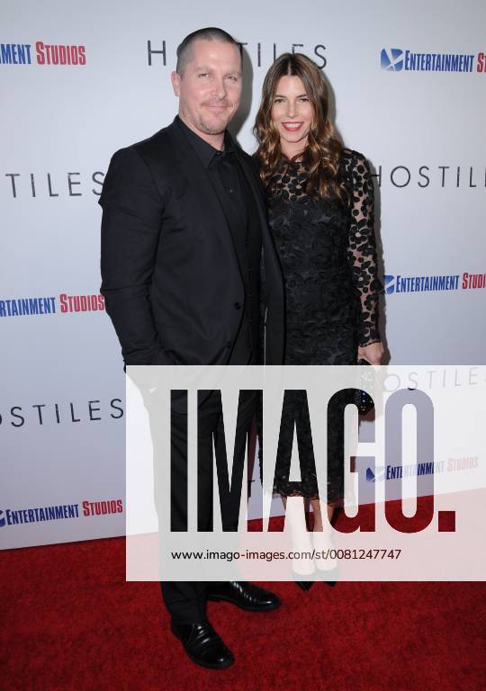 Beverly Hills, CA, U.S. - 14 December 2017 - Beverly Hills, California - Christian Bale, Sibi Blazic. Hostiles Los Angeles Premiere held at Samuel Goldwyn Theater in Beverly Hills. Photo Credit: AdMedia Beverly Hills U.S. - ZUMAa123 20171214_zaa_a123_014