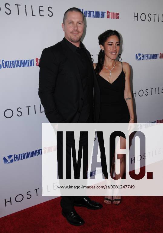 Beverly Hills, CA, U.S. - 14 December 2017 - Beverly Hills, California - Christian Bale, Q orianka Kilcher. Hostiles Los Angeles Premiere held at Samuel Goldwyn Theater in Beverly Hills. Photo Credit: AdMedia Beverly Hills U.S. - ZUMAa123 20171214_zaa_a123_016