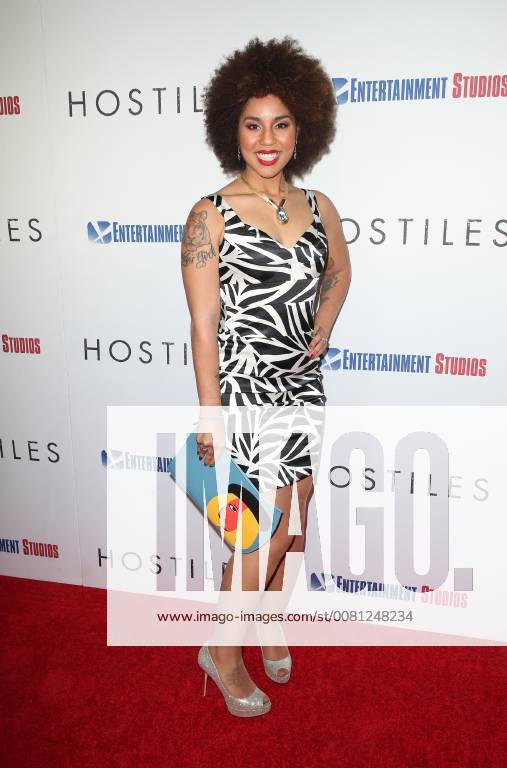 BEVERLY HILLS, CA - DECEMBER 14: Joy Villa, at Premiere Of Entertainment Studios Motion Pictures Hostiles at Samuel Goldwyn Theater, In Beverly Hills, California on December 14, 2017.