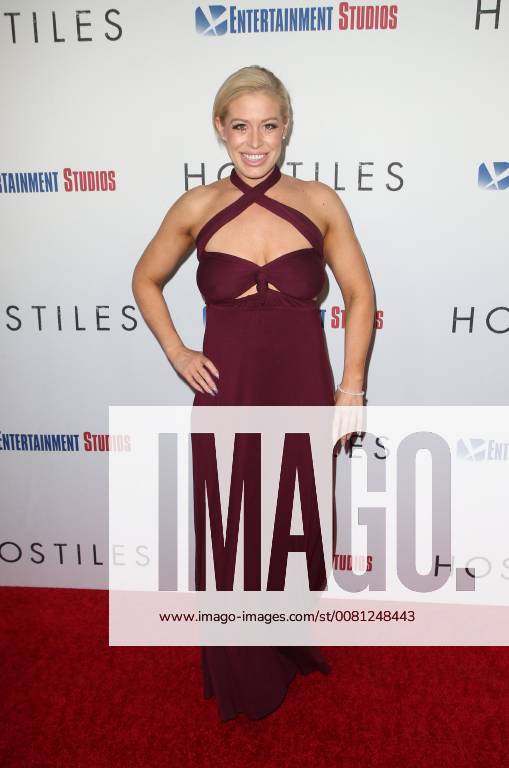 BEVERLY HILLS, CA - DECEMBER 14: Whitney Bowers, at Premiere Of Entertainment Studios Motion Pictures Hostiles at Samuel Goldwyn Theater, In Beverly Hills, California on December 14, 2017.