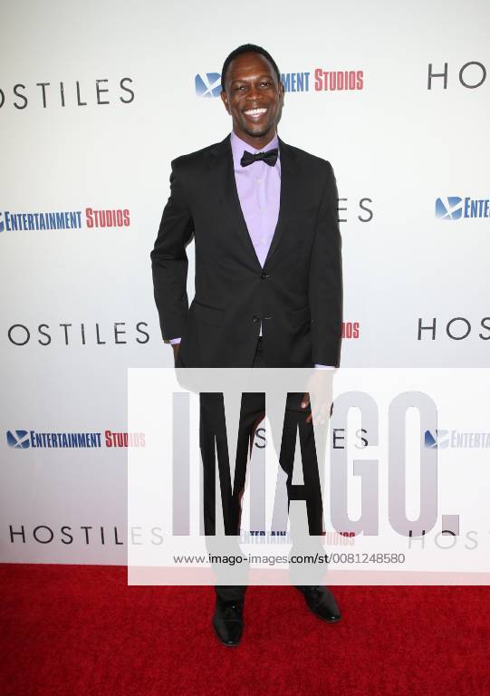 BEVERLY HILLS, CA - DECEMBER 14: Newton Mayenge, at Premiere Of Entertainment Studios Motion Pictures Hostiles at Samuel Goldwyn Theater, In Beverly Hills, California on December 14, 2017.