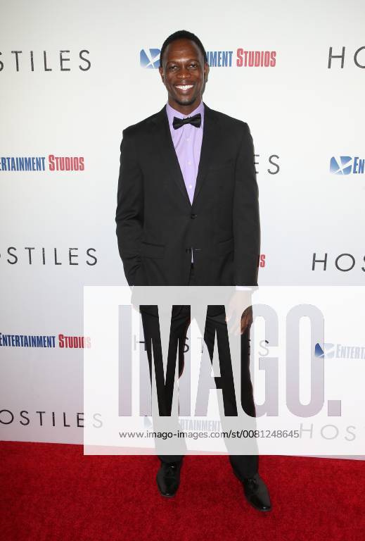BEVERLY HILLS, CA - DECEMBER 14: Newton Mayenge, at Premiere Of Entertainment Studios Motion Pictures Hostiles at Samuel Goldwyn Theater, In Beverly Hills, California on December 14, 2017.
