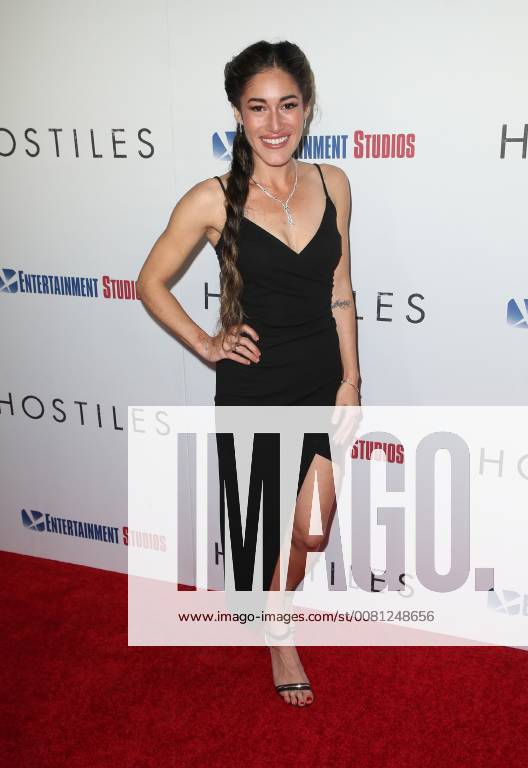 BEVERLY HILLS, CA - DECEMBER 14: Q Orianka Kilvcher, at Premiere Of Entertainment Studios Motion Pictures Hostiles at Samuel Goldwyn Theater, In Beverly Hills, California on December 14, 2017.
